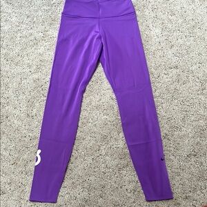 Nike Peloton Purple Leggings High Waist size small